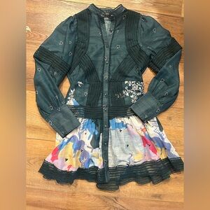 Gorgeous Beulah Teal and Multicolor Women's Dress- Sz S